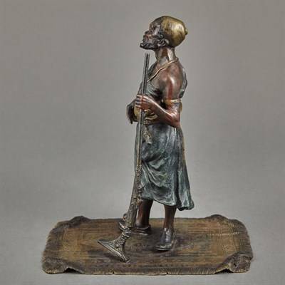 Lot 294 - Austrian Cold Painted Figure of a Bearded Arab...
