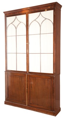 Lot 190 - George III Style Brass Mounted Inlaid Mahogany...