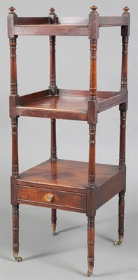Lot 357 - Regency Mahogany Three-Tier Etagere First...