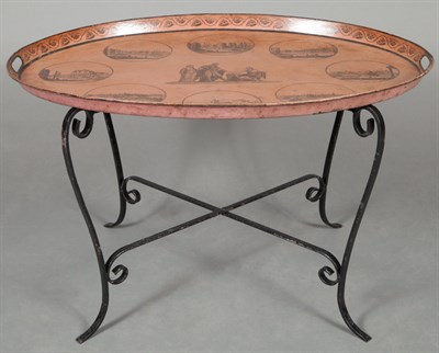 Lot 243 - Empire Tole Peinte Tray Early 19th century The...