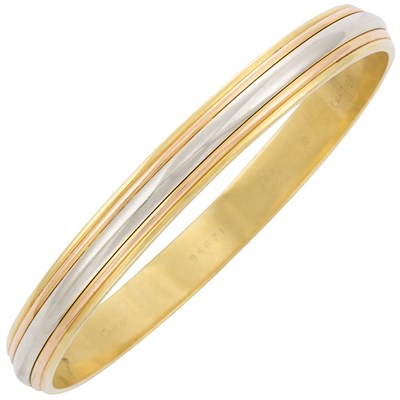 Lot 605 - Gold Rigid Bracelet, 18K 32 dwt., signed Cartier