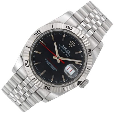 Lot 1443 - Mans Metal Bracelet Watch, Rolex, Turn-o-Graph,...