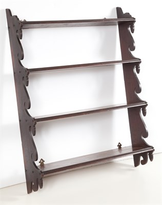 Lot 294 - Mahogany Wall Shelf 19th Century With four...