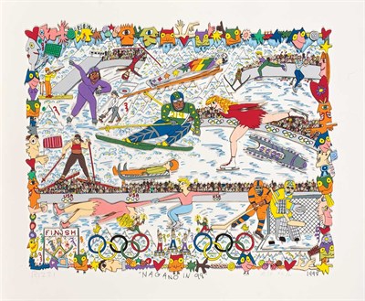 Lot 184 - James Rizzi (1950-2011) NAGANO 98; THE BIG...