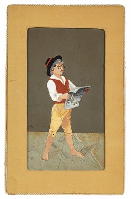 Lot 551 - Italian Pietra Dura Plaque Depicting a Boy...