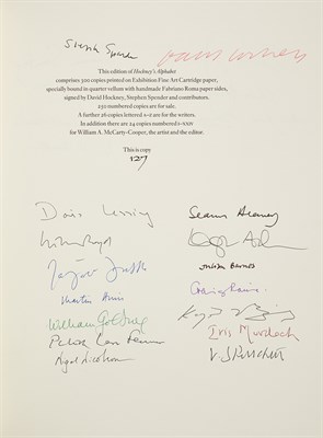 Lot 458 - HOCKNEY, DAVID Hockney's Alphabet. London:...