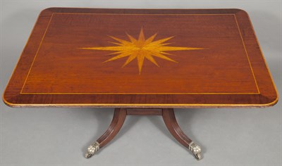 Lot 373 - George IV Inlaid Mahogany Tilt-Top Table The...
