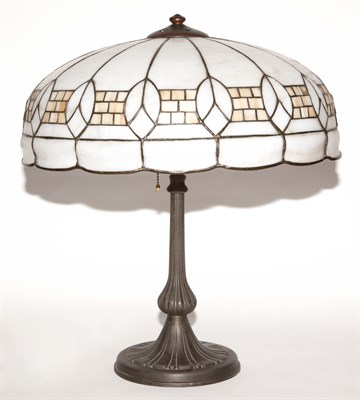 Lot 159 - Handel Arts and Crafts Leaded Glass and...
