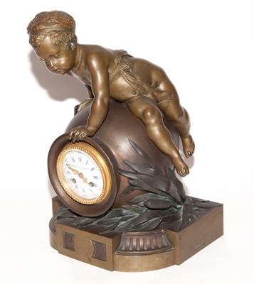 Lot 643 - Napoleon III Gilt and Patinated-Bronze Figural...