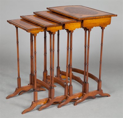 Lot 257 - Set of Regency Style Mahogany and Satinwood...