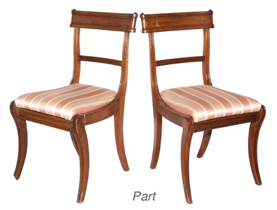 Lot 248 - Set of Six Regency Style Mahogany Dining Chairs