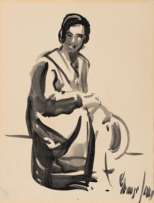 Lot 80 - George Benjamin Luks American, 1867-1933...