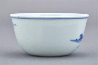 Lot 92 - Chinese Blue and White Glazed Porcelain Cup...