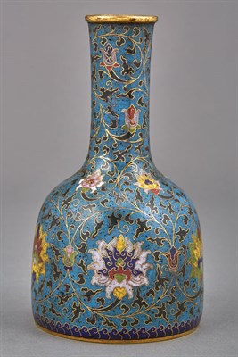 Lot 116 - Chinese Cloisonne Enamel Vase Of mallet form,...