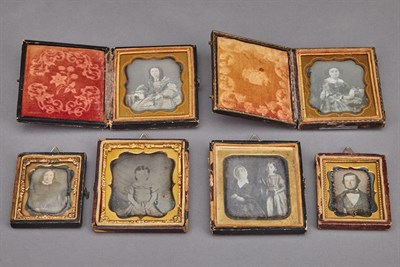 Lot 160 - Six Daguerreotype Portraits 19th Century...