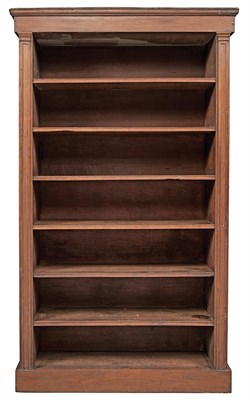 Lot 703 - Continental Walnut Bookcase The molded...