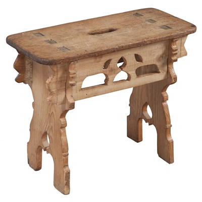 Lot 604 - Continental Pine Table The rectangular top...