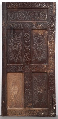 Lot 634 - Continental Gothic Walnut Architectural Panel...