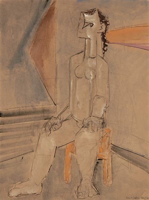 Lot 86 - Max Weber American, 1881-1961 Seated Woman,...