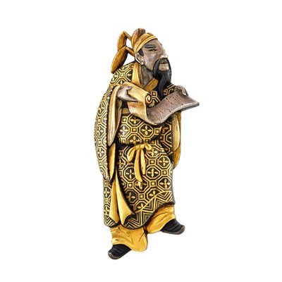 Lot 71 - Antique Shakudo Brooch