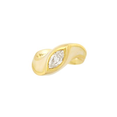 Lot 164 - Gold, Diamond and Enamel Ring, Angela Cummings