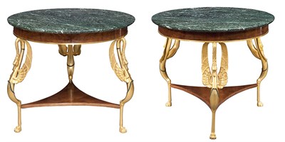 Lot 450 - Pair of Empire Style Gilt-Bronze Mounted...