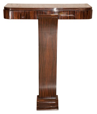 Lot 414 - Art Deco Macassar Wall Mounted Console Height...