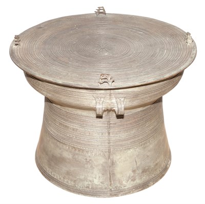 Lot 524 - Southeast Asian Bronze Rain Drum Height 19...