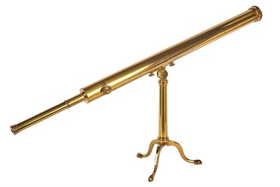 Lot 371 - Three and a Half Foot Lacquered Brass...
