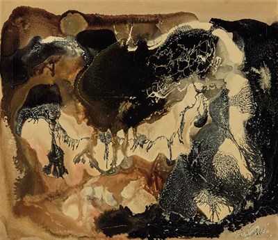 Lot 78 - Paul Jenkins American, 1923-2012 White Tracks,...