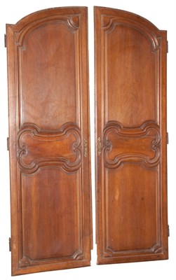 Lot 126 - Pair of French Provincial Walnut Armoire Doors...