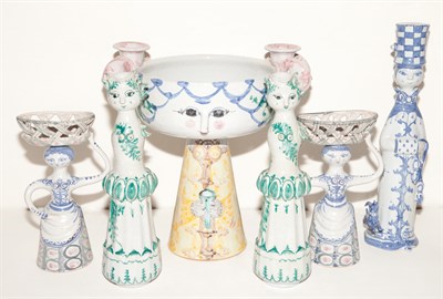 Lot 139 - Group of Six Danish Ceramic Figural Table...