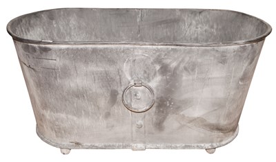 Lot 205 - Pair of Zinc Planters Height 20 inches, width...