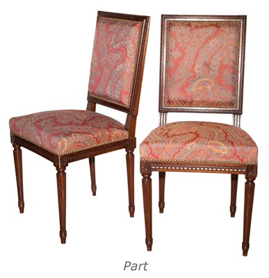 Lot 209 - Set of Eight Louis XVI Style Stained Beechwood...