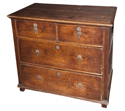 Lot 211 - William III Oak Chest of Drawers Height 29...