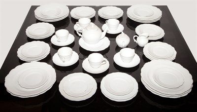 Lot 222 - Continental Porcelain Partial Dinner Service...