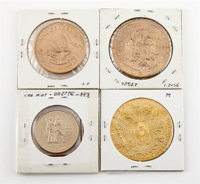 Lot 1104 - Group of Four Gold Coins Lot of four coins...