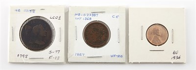 Lot 1177 - United States Copper Issues Half Cents to Two...