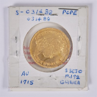 Lot 1077 - Great Britain George I 1715 Guinea Fr. 192...