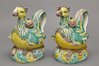 Lot 112 - Two Chinese Famille Verte Glazed Porcelain...