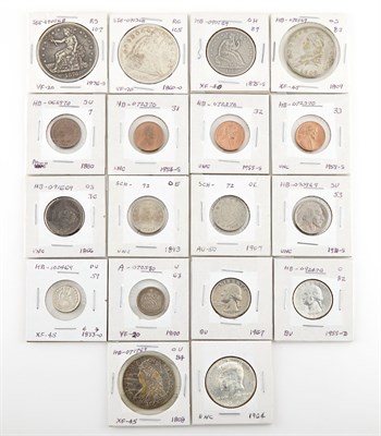Lot 1179 - United States Coin Group Interesting selection...