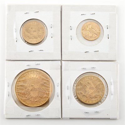 Lot 1155 - United States Group of Four Gold Coins Lot of...