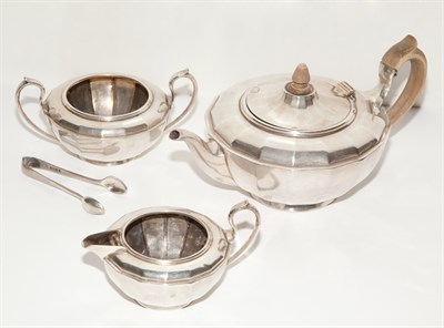 Lot 296 - English Sterling Silver Three-Piece Tea...