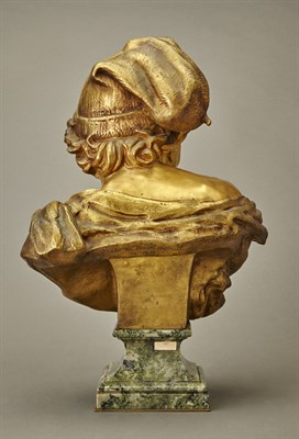 Lot 659 - French Gilt-Bronze Bust of a Neapolitan Boy...