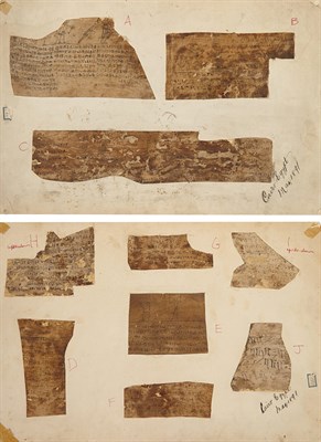 Lot 385 - [MANUSCRIPTS] Ten Egyptian linen manuscript...