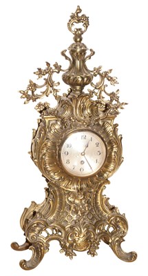 Lot 330 - Louis XV Style Gilt-Metal Three-Piece Mantel...