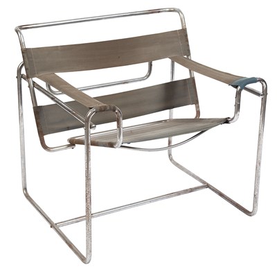 Lot 233 - Marcel Breuer Nickel-Plated Tubular Steel and...