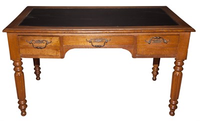 Lot 402 - English Oak Writing Table Height 29 inches,...
