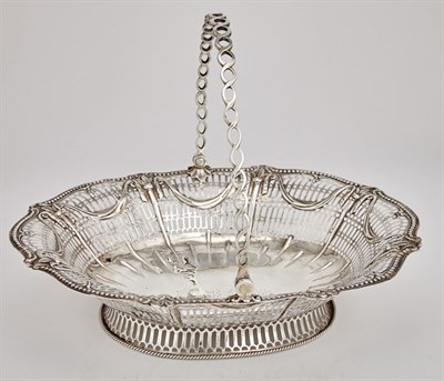 Lot 460 - George III Sterling Silver Cake Basket William...
