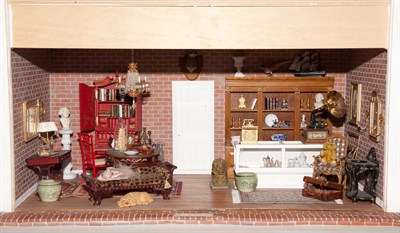 Lot 408 - Painted Wood Novelty Antique Shop and Group of...